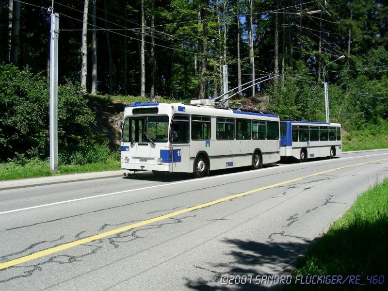 NAW/LN Trolley mit Anhnger unter croix blanche.