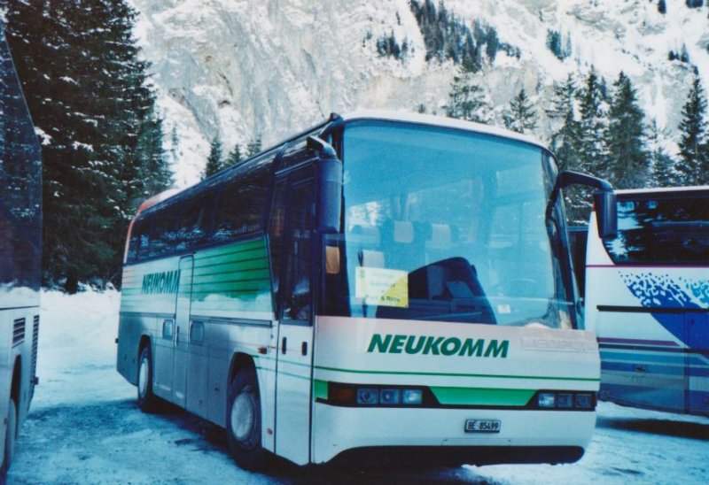 Neukomm, Horboden BE 85'499 Neoplan am 11. Januar 2009 Adelboden, Unter dem Birg (Einsatz am Ski-Weltcup von Adelboden)