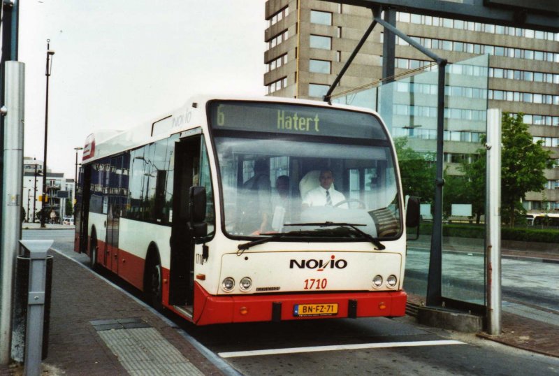 NOVIO Nr. 1710/BN-FZ-71 Berkhof/Daf am 5. Juli 2009 Nijmegen, Bahnhof