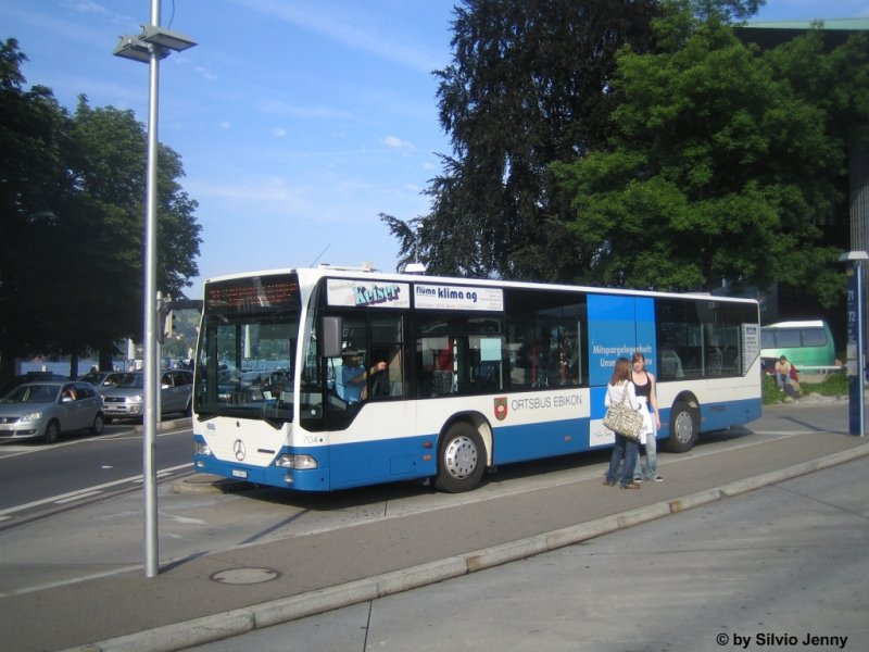 Nr. 704  Ortsbus Ebikon  (vbl, Sub Heggli, Spitzname  fahrende Liftsule ) am 25.6.09 beim Bhf. Luzern. Dieser Wagen sieht den Bhf. Luzern nur selten. Denn er fhrt jeweils auf der Linie 27 Ottingenbhl - Unterlchli. Hier ist er aber auf der Linie 21 Luzern - Horw, Steinibach zu sehen. Dort fuhren bis vor Kurzem nur die orangen Horwer Busse. Nachdem die Gemeinde Horw sich aber aus diesem Geschft zurckzog, kommen dort alle Fahrzeuge von Heggli zum Einsatz. 