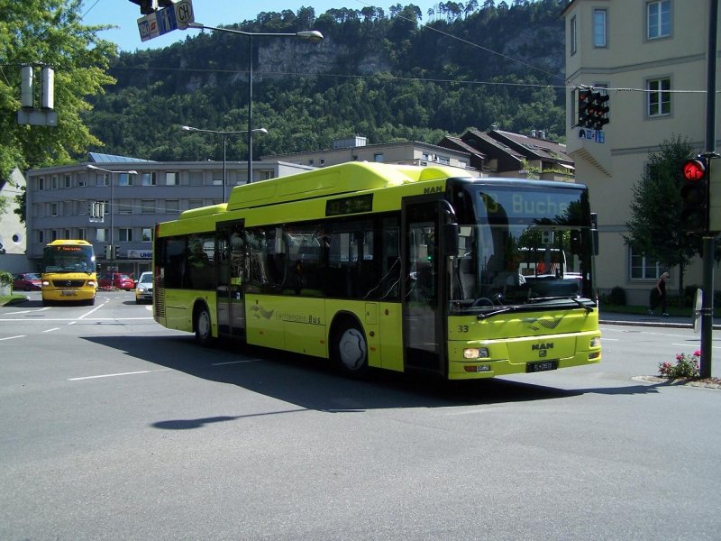 N 313 CNG Nr 33 am ZOB in Feldkirch am 18/08/09.