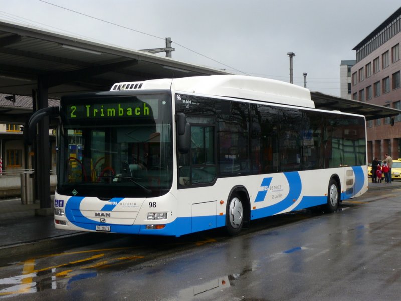 Olten - MAN Bus Nr.92  SO 120518 unterwegs auf der Linie 2 am 07.02.2009