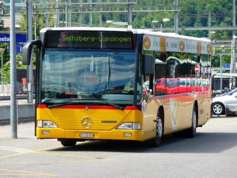 Postauto - Mercedes Citaro  SO 148657 in Liestal am 03.08.2008