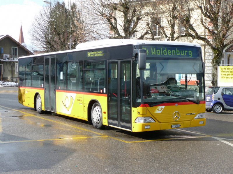 Postauto - Mercedes Citaro  SO 149608 unterwegs auf der Linie 94 in Balsthal am 21.02.2009