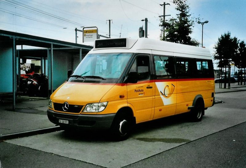 PostAuto Ostschweiz TG 100'991 Mercedes am 15. September 2008 Weinfelden, Bahnhof