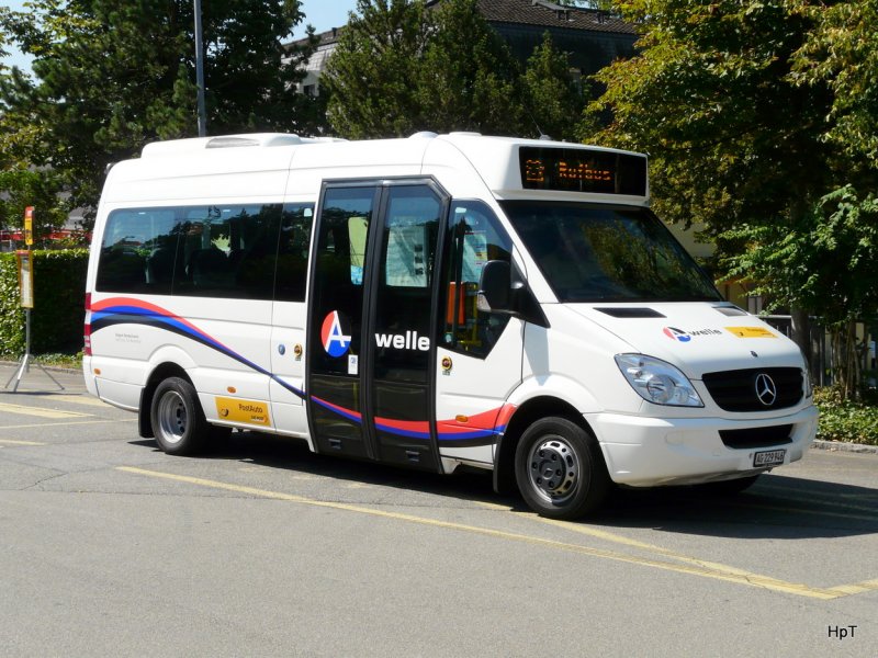 Postauto - Rufbus Mercedes Sprinter City AG 229946 bei der Bushaltestelle vor dem Bahnhof in Koblenz am 23.08.2009