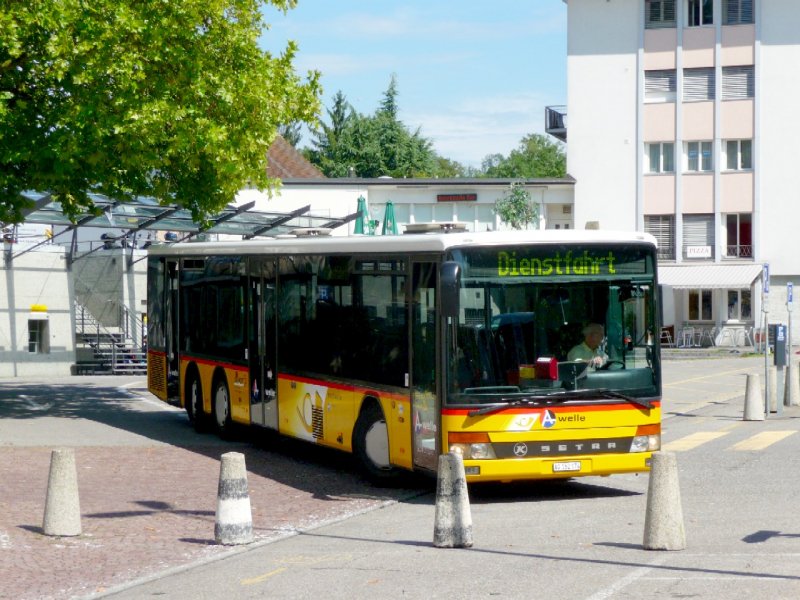 Postauto - SETRA Bus AG 152174 unterwegs in Bremgarten/AG auf Dienstfahrt am 05.09.2008