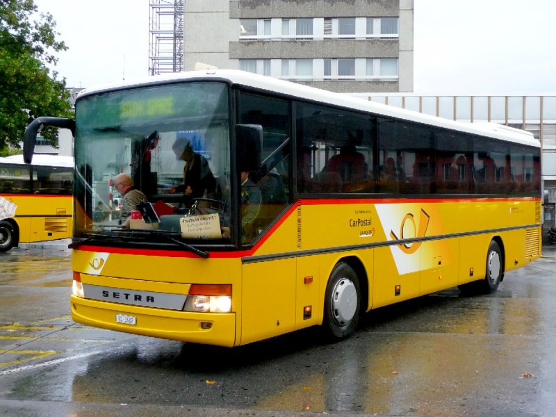 Postauto - Setra  Bus  VS 3682  in Sion am 01.09.2008