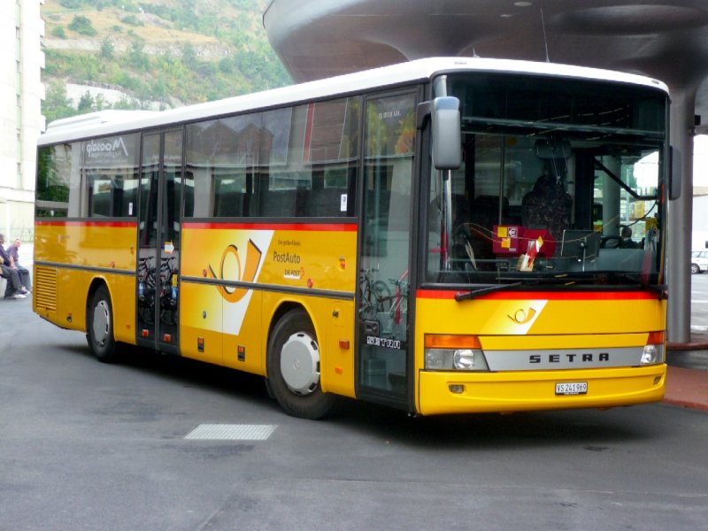 Postauto - Setra S 313 UL  Bus  VS 241969  in Visp am 01.09.2008