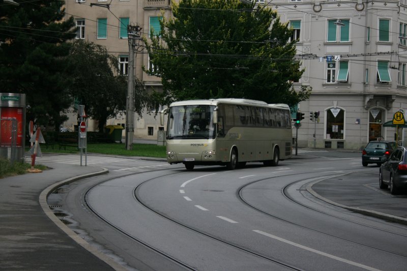 PostBus PT12'288 (Temsa Safari) am 18.7.2008 zwischen den Haltestellen  Neue Technik  und  Dietrichsteinplatz  in Graz. 