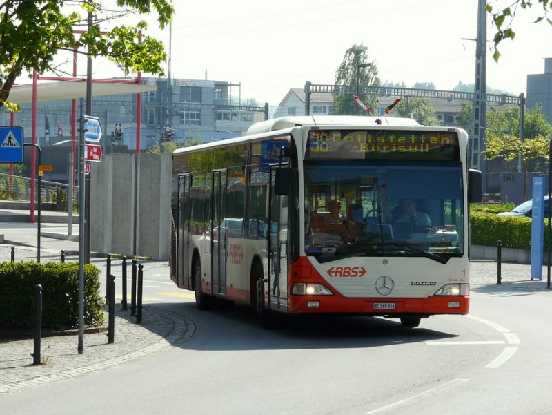 RBS - Mercedes Citaro Nr.1 BE 365301 unterwegs auf der Linie 38 in Schnbhl am 01.05.2009