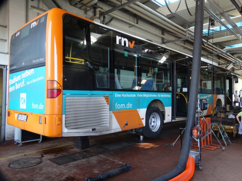 Rnv Mercedes Benz Citaro C1 6249 Am 18 10 14 Beim Tag Der Offenen Tur Im Rnv Betriebshof Mannheim Bus Bild De