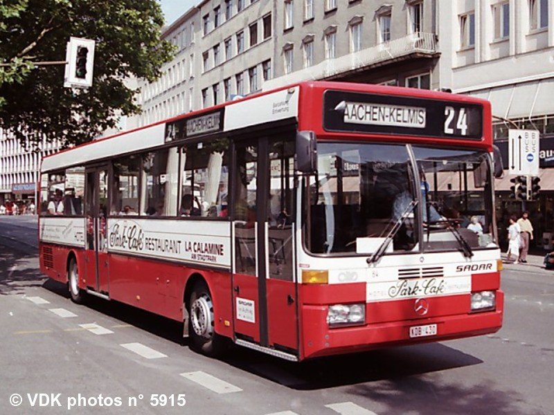 SADAR 64 im Auftrag der ASEAG - Grenzberschreitende Linie 24 - Aachen, Friedrich-Wilhelm-Platz - 6. August 1992