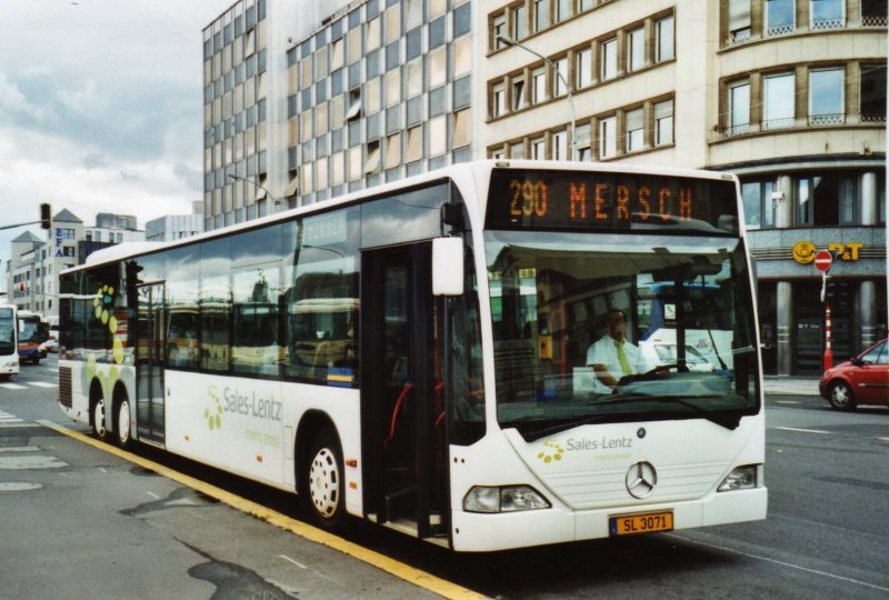Sales-Lentz SL 3071 Mercedes Citaro am 8. Juli 2009 Luxembourg, Bahnhof