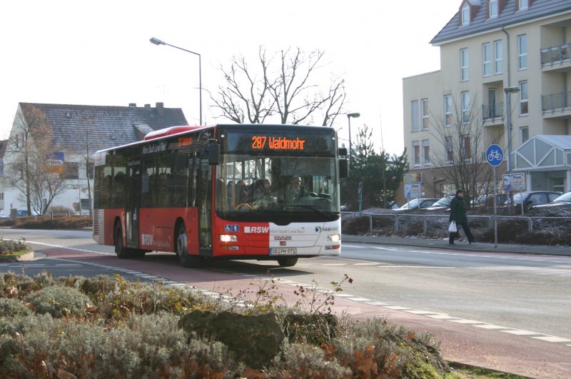 SB-PH 971: ein Wagen von Phillipi auf der 287 nach Waldmohr.