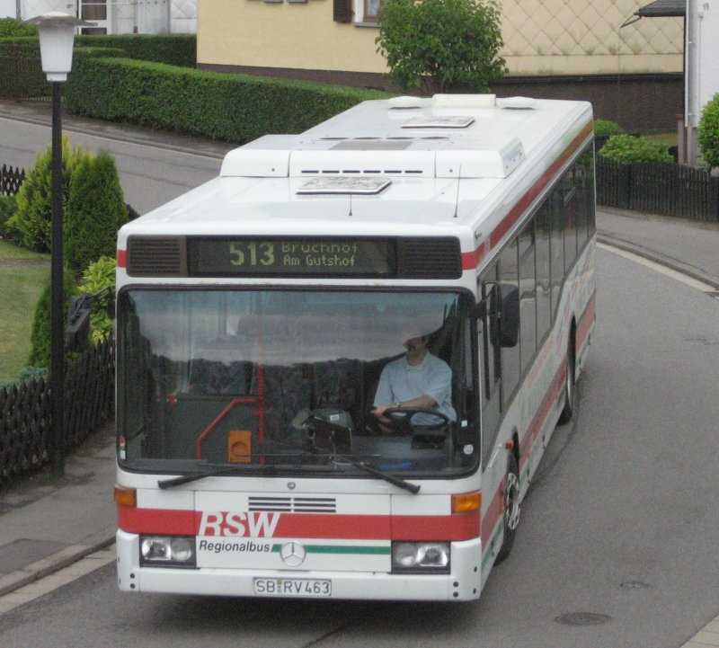 SB- RV 463: gehrt zum Fuhrpark von Phillipi, einem Subunternehmen der Saar-Pfalz-Bus (RSW)
