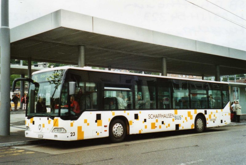 SB Schaffhausen Nr. 23/SH 54'323 Mercedes Citaro (ex Rattin, Neuhausen Nr. 23) am 6. Juni 2009 Schaffhausen, Bahnhof