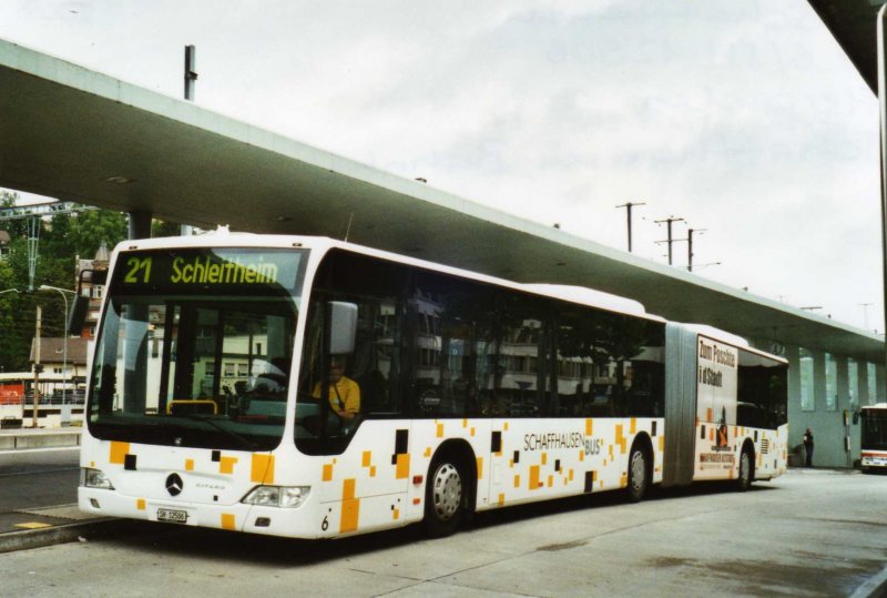 SB Schaffhausen Nr. 6/SH 12'506 Mercedes Citaro am 6. Juni 2009 Schaffhausen, Bahnhof