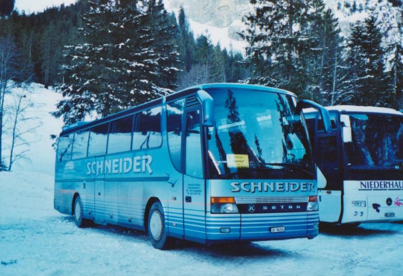 Schneider, Langendorf SO 96'334 Setra am 11. Januar 2009 Adelboden, Unter dem Birg (Einsatz am Ski-Weltcup von Adelboden)