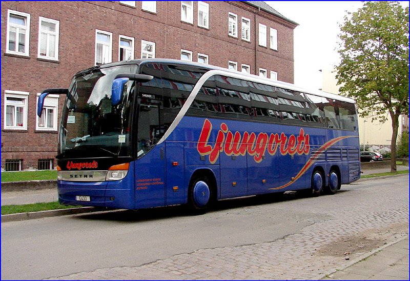 Setra Luxusreisebus S416 HDH.  Stralsund 15.08.2007
