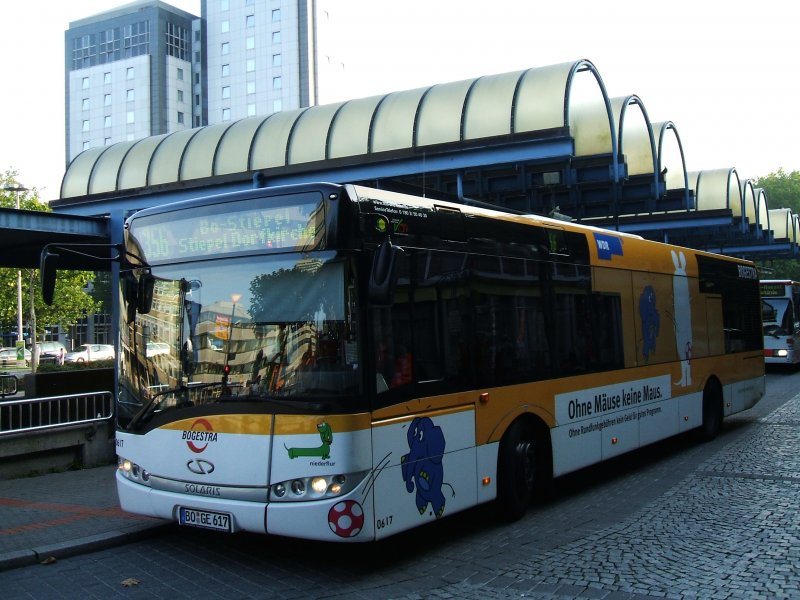 Solaris Urbino 12 ,Bogestra Linie 356 nach Bochum Stiepel
(14.09.2007)