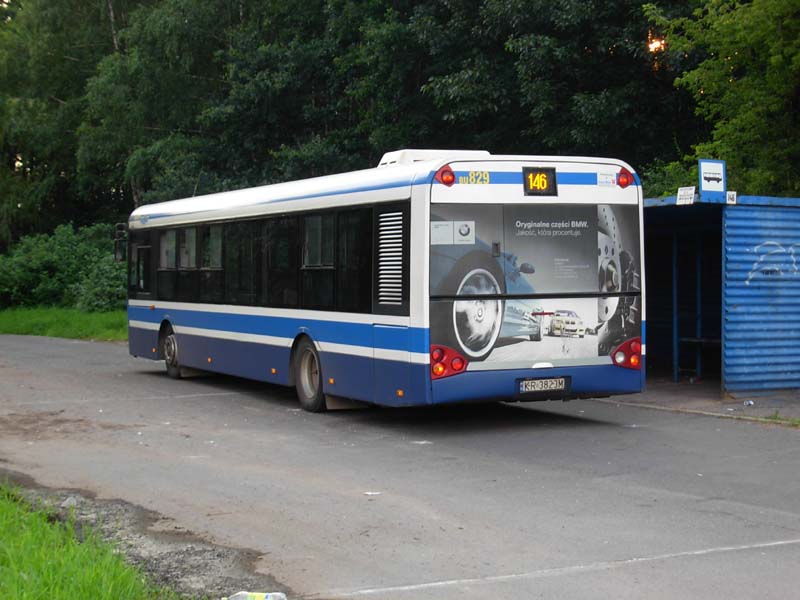 Solaris Urbino 12 BU829 der Linie 146, 4.07.2009, Krakw Kujawy