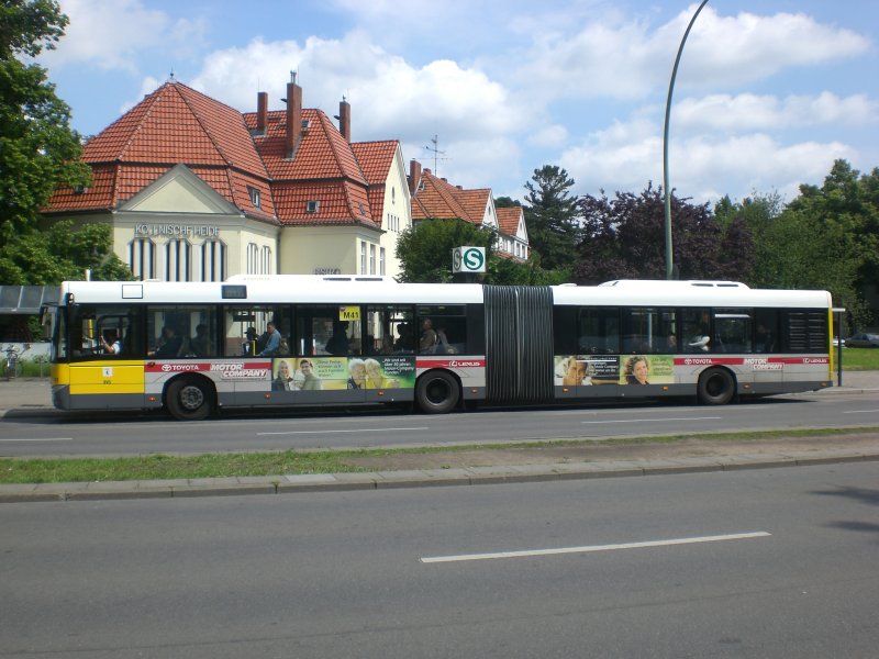 Solaris Urbino auf der Linie M41 nach Hauptbahnhof am S-Bahnhof Kllnische Heide.
