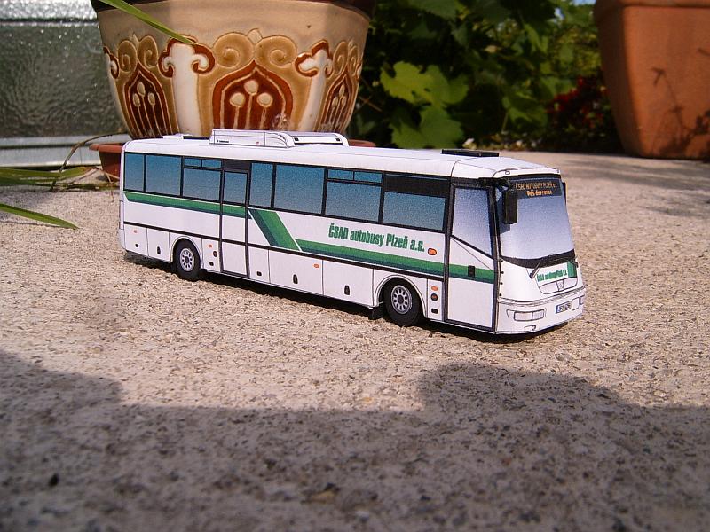 SOR C10,5 berlandlinienbus, CSAD autobusy Plzen, a. s., Papierbogen 1:87, eigene Konstruktion