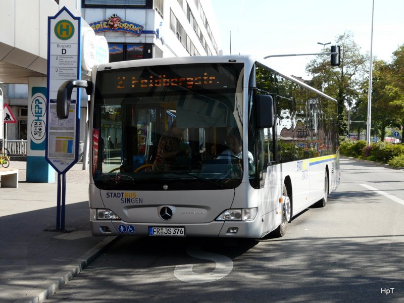 Stadtbus Singen - Mercedes Citaro  FR:JS 376 unterwegs auf der Linie 2 am 31.08.2009