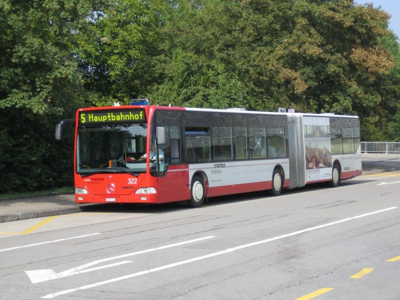 Stadtbus Winterthur Citaro Nr. 322 beim Technorama