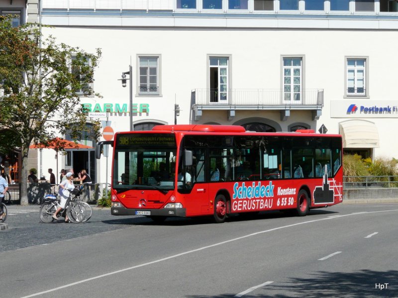 Stadtwerke Konstanz - Mercedes Citaro Nr.61 KN.C 1161 unterwegs auf der Linie 908 in der Stadt Konstanz am 31.08.2009