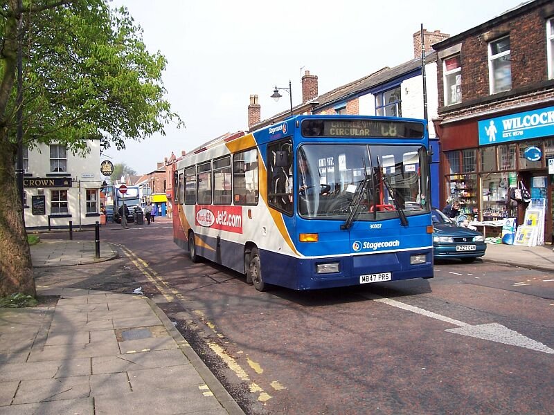 Stagecoach-Bus Linie C8 im April 2005 in Chorley