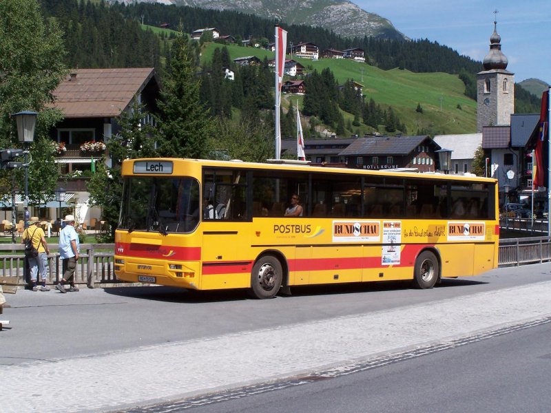 Steyr Volvo Bus in Lech am 19/08/09.