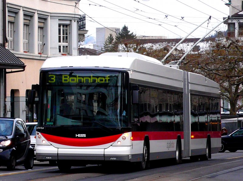 st.gallerbus Hess Trolley 174 am 02.12.08 beim Schibenertor