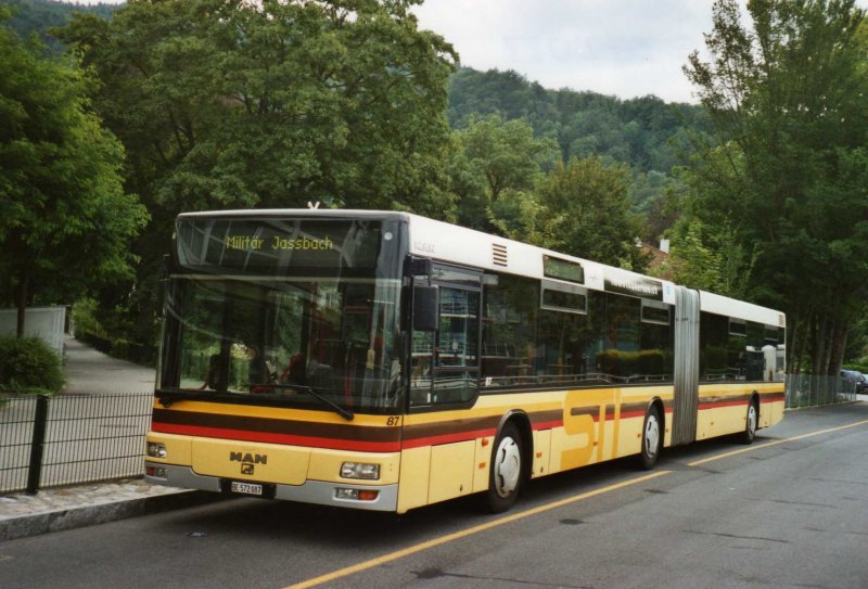 STI Thun Nr. 87/BE 572'087 MAN am 11. Juli 2009 Thun, Schiffländte