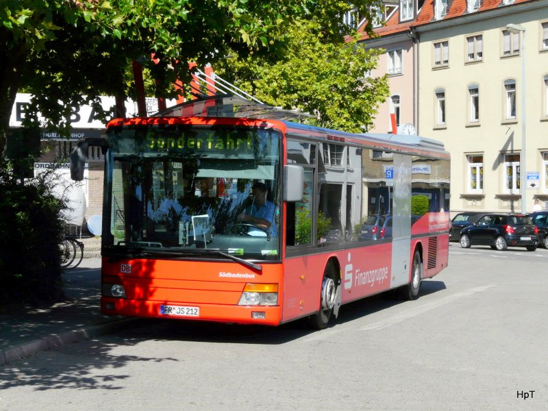Sdbadenbus - Setra 315 NF  FR.JS 212 unterwegs auf Sonderfahrt bei den Bushaltestellen in Radolfzell am 31.08.2009
