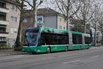 Hess Doppelgelenkbus 9103 fährt am 03.01.2023 mit der Fahrschule Richtung Schützenhaus.