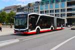 Hamburger Hochbahn MAN Lions City G Electric Wagen 3315 am 14.07.25 am Rathaus