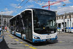 MAN Lions City Elektrobus 651 fährt am 11.07.2025 als Dienstfahrt beim Bahnhofplatz in Zürich vorbei. Aufnahme Zürich.