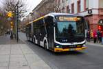Mainzer Mobilität MAN eLions City Wagen 609 am 31.12.25 am Höfchen in der Innenstadt