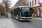 Mainzer Mobilität MAN eLions City Wagen 627 am 31.12.25 am Höfchen in der Innenstadt