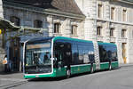 Mercedes eCitaro 7118, auf der Linie 30, wartet am 10.08.2025 an der Endstation am Bahnhof SBB.