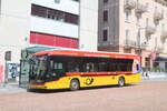 Postauto/Regie Bellinzona TI 206 441/PAG-ID: 12118 (Mercedes eCitaro) am 18.8.2025 beim Bhf.