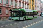 Stadtwerke Offenbach Solaris Urbino Electric am 11.03.23 in Frankfurt am Main 