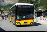 Postauto - Solaris Urbino 12 Electric  BE 610544 unterwegs in Saas-Fee auf der Linie 643 am 12.06.2026