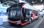 Ein Elektrobus von SOR/Cegelec präsentiert auf der InnoTrans 2022 in Berlin in der Messehalle am 22.09.22