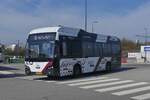 EW 5115, VDL Citeae, von Emile Weber kommt am Busbahnhof Howald an.