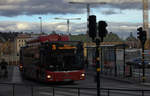 Bus der Linie 76 in Stockholm. CNG Antrieb. 03.11.2018 12:50 Uhr.
