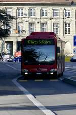 MB Citaro Facelift CNG 862 von BERNMOBIL am 26.2.22 beim Kursaal.