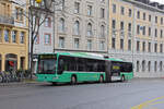 Mercedes Citaro 709, auf der Linie 34, fährt zur Haltestelle Universitätsspital. Die Aufnahme stammt vom 30.01.2022.